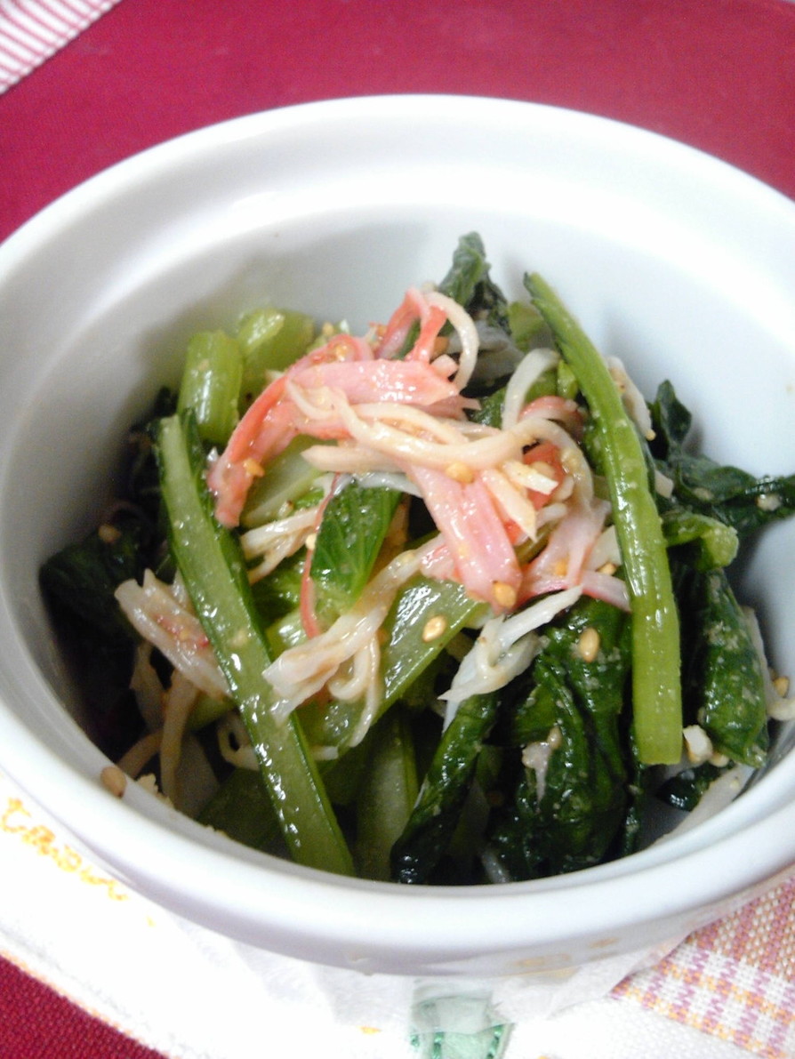 小松菜とかにかまの簡単ナムルの画像