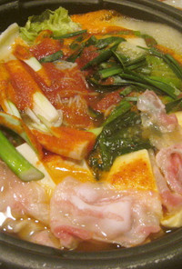 豚肉と野菜のキムチ鍋