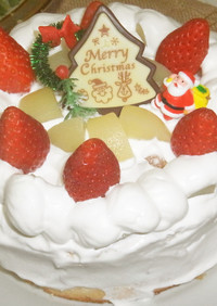 ♥市販スポンジでクリスマスケーキ♥