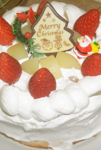 ♥市販スポンジでクリスマスケーキ♥