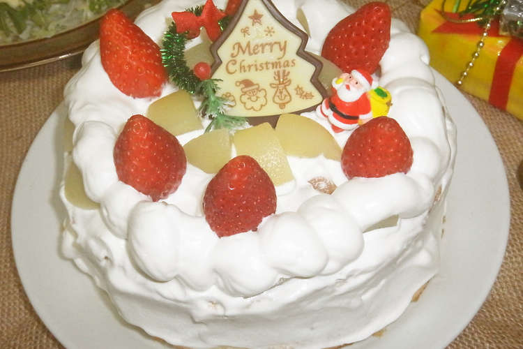 市販 の スポンジ ケーキ で クリスマス ケーキ