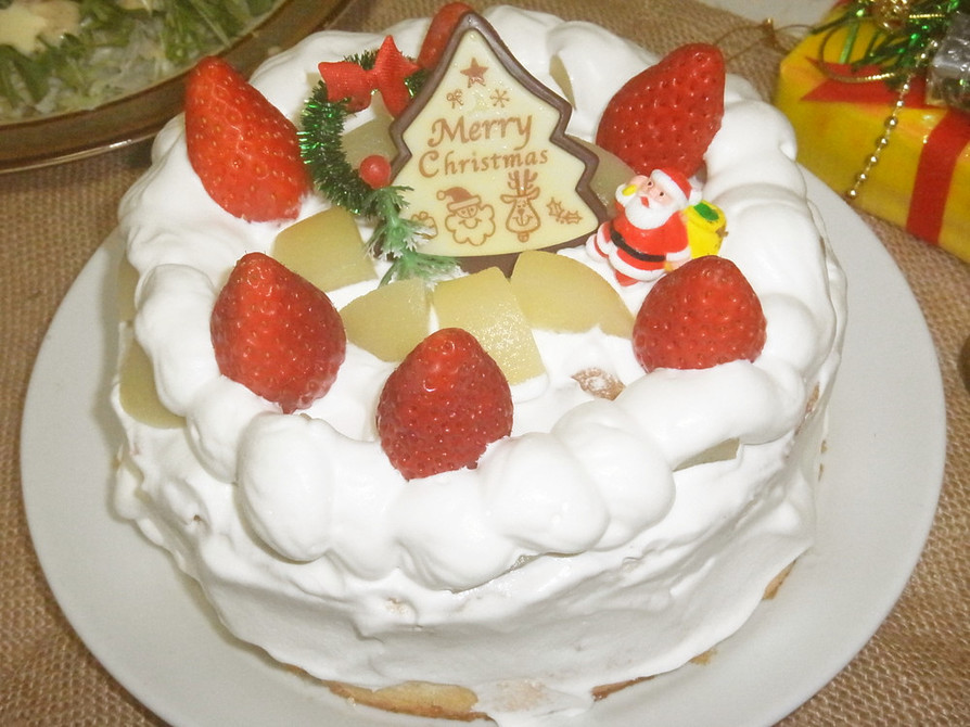 ♥市販スポンジでクリスマスケーキ♥の画像