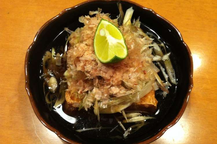 簡単 便利 絹厚揚げで揚げ出し豆腐風味 レシピ 作り方 By Morizzo クックパッド 簡単おいしいみんなのレシピが357万品