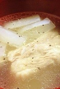 【塩】スペアリブと大根のスープ【胡椒】