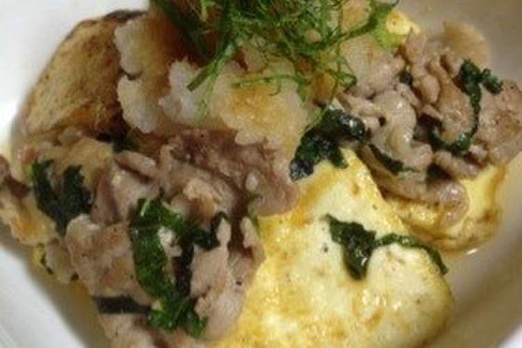豆腐と豚肉の大葉炒め サッパリポン酢で レシピ 作り方 By いつみづlove クックパッド 簡単おいしいみんなのレシピが361万品