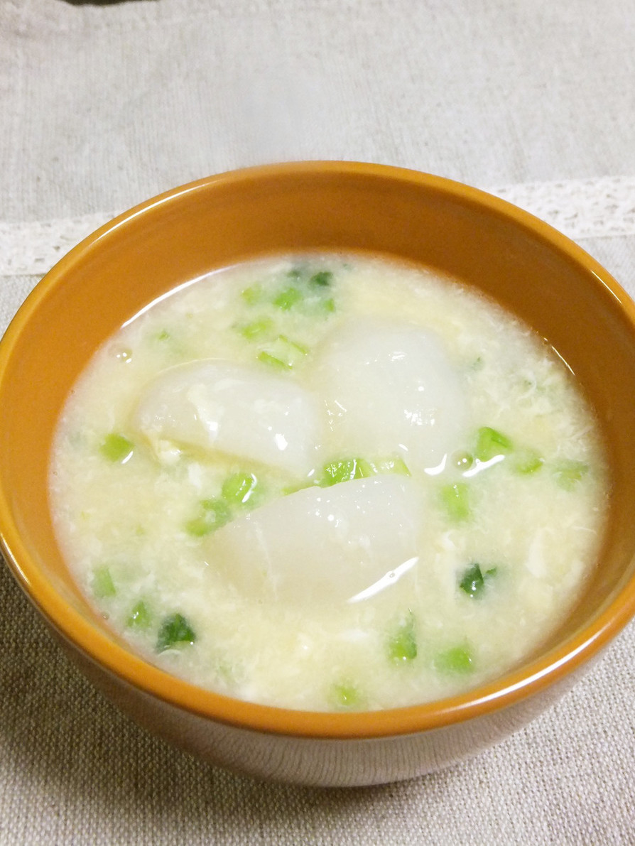 かぶと卵のとろ～り中華スープの画像