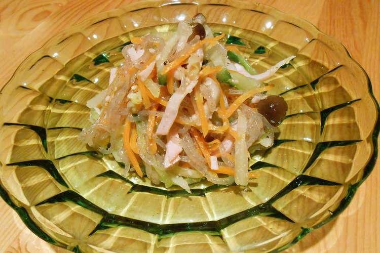 糸コンニャクの中華和え物 レシピ 作り方 By 黒猫マル クックパッド