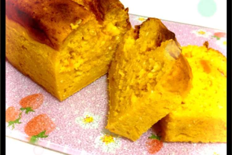 Hmでかぼちゃと豆腐のパウンドけーき レシピ 作り方 By Hitomi6917 クックパッド 簡単おいしいみんなのレシピが350万品