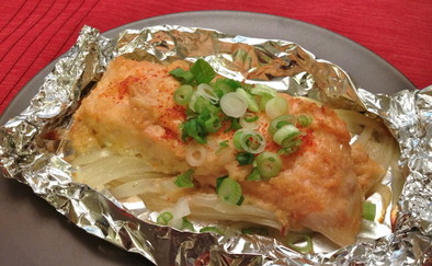 鮭の味噌マヨホイル焼きの写真