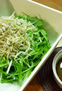 ◆糖尿病のおかず◆包丁いらずの水菜サラダ