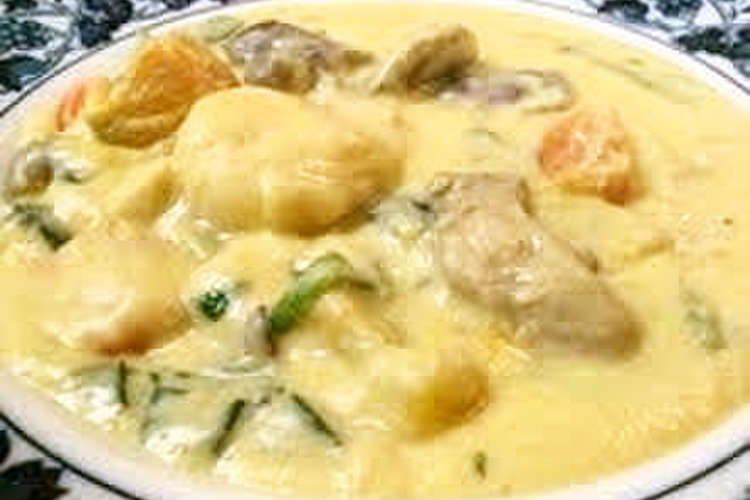 温野菜と牡蠣ホタテ 豆乳クリームシチュー レシピ 作り方 By ばらえてぃちーず クックパッド