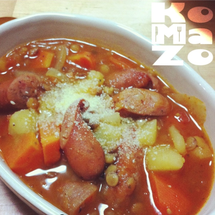 ケールとチョリソのスープのレシピ