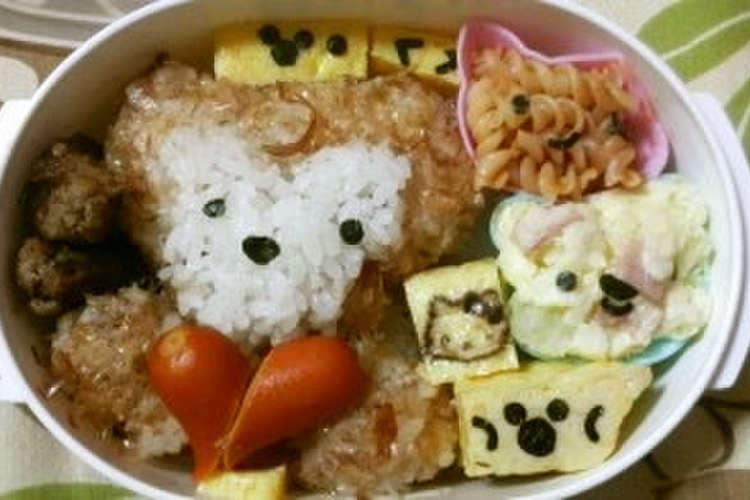 キャラ弁 ディズニーダッフィー弁当 簡単 レシピ 作り方 By さぁゃにゃ クックパッド