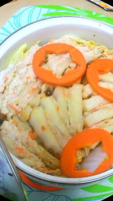★白菜と塩麹鶏ミンチミルフィーユ鍋★の画像