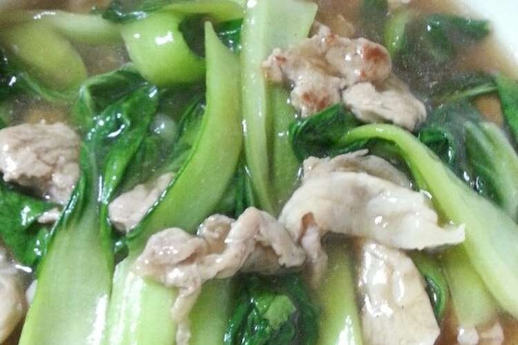 豚肉とチンゲン菜のあんかけ炒め レシピ 作り方 By 迦陵 クックパッド 簡単おいしいみんなのレシピが352万品