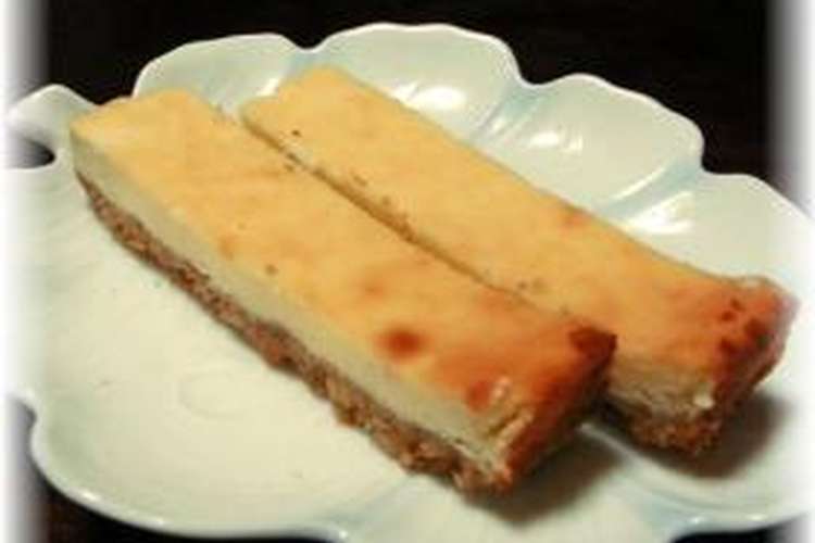 Mamakissの手軽につまめる チーズケーキバー レシピ 作り方 By Mamakiss クックパッド