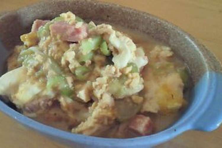 沖縄家庭料理の定番 ヘチマの味噌煮 レシピ 作り方 By ここかる クックパッド