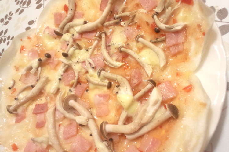 餃子の皮できのこピザ レシピ 作り方 By 清水さとみ クックパッド 簡単おいしいみんなのレシピが355万品