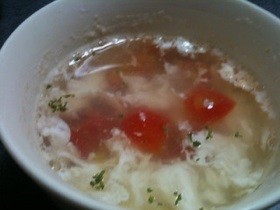 【21日間ダイエット】卵の白身でスープの画像