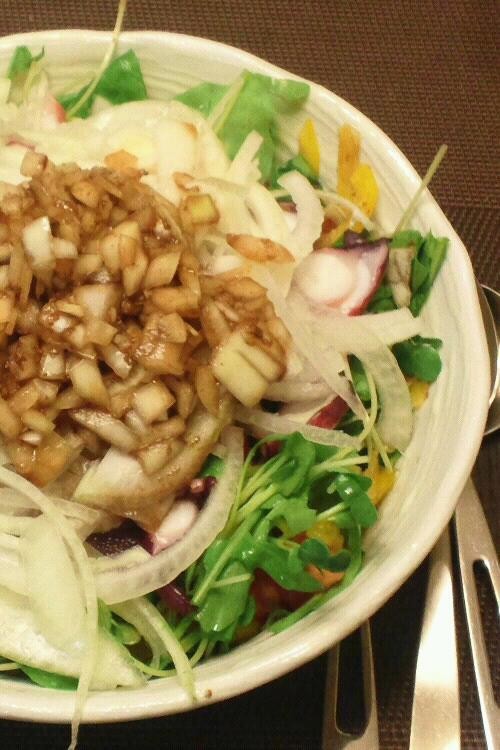 簡単美味しくタコのカルパッチョ風サラダの画像