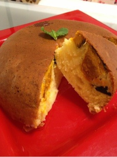 炊飯器ケーキかぼちゃマフィンの写真