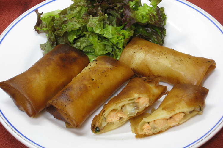 ころころエビと鮭とチーズ入り春巻きみそ味 レシピ 作り方 By Tabasaのママ クックパッド 簡単おいしいみんなのレシピが360万品