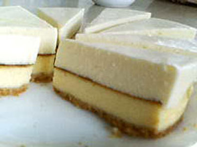 ダブルチーズケーキの写真