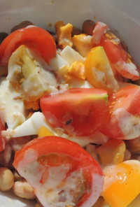 トルコ風　豆とトマトのサラダ