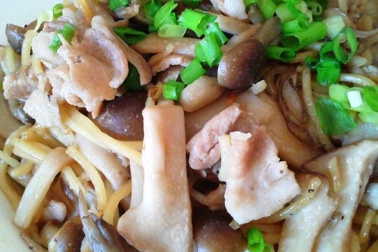 きのこ満載 簡単 醤油バター焼きそば レシピ 作り方 By ちゃこりんぐ クックパッド 簡単おいしいみんなのレシピが360万品