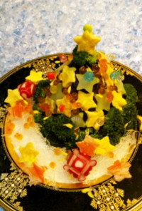 クリスマスデコ寿司(ケーキ寿司)