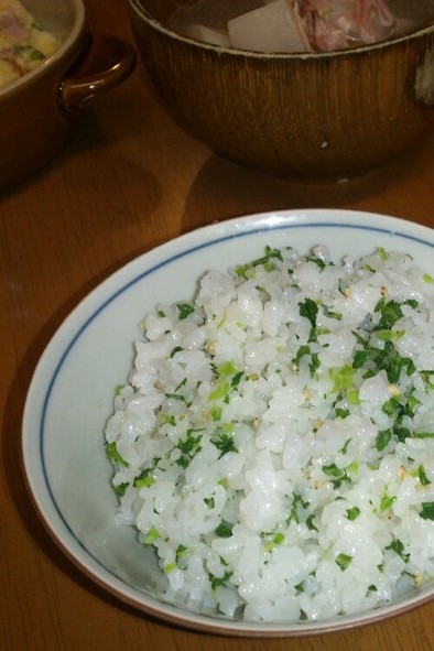 塩味ほんのり☆うまうま菜っ葉ご飯の写真
