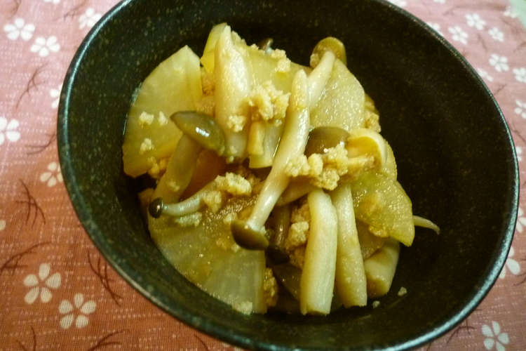 レンジで簡単 大根きのこのこうや煮 レシピ 作り方 By あーもこ クックパッド