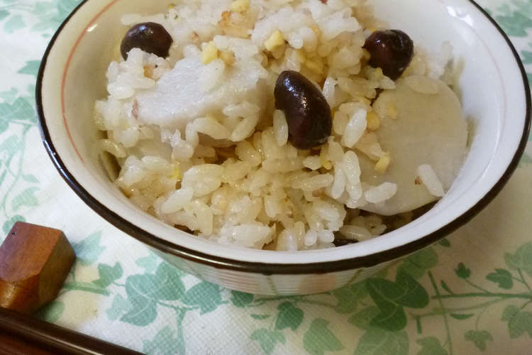 高野入り里芋とそら豆の炊き込みご飯 レシピ 作り方 By Lunoca クックパッド 簡単おいしいみんなのレシピが353万品