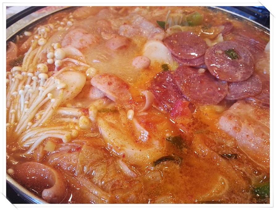 心のシンデレラの韓国家庭料理『ブデチゲ』の画像