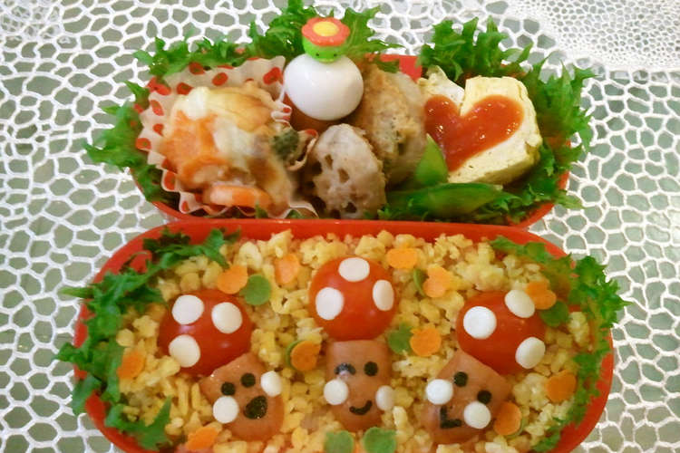 きのこキャラ弁 レシピ 作り方 By ｋａｉｒｉｎ クックパッド 簡単おいしいみんなのレシピが352万品