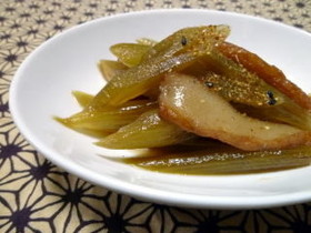 ふきとさつま揚げの炒め煮
