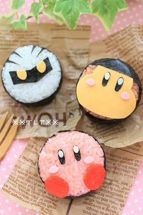 星のカービィ キャラ弁(3キャラ)