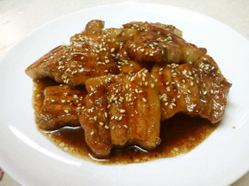 厚切り豚バラのガッツリ★かば焼き