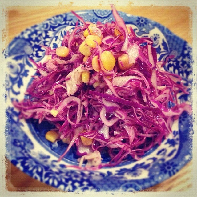 紫キャベツのサラダの画像