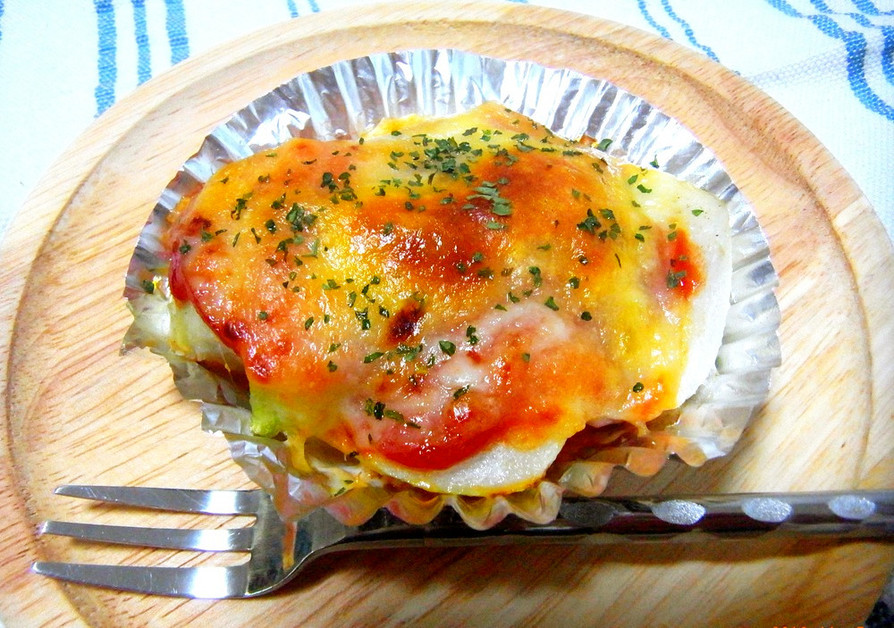 お弁当に♪簡単！里芋トマトチーズ焼き