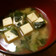 ほうれん草と高野豆腐の味噌汁