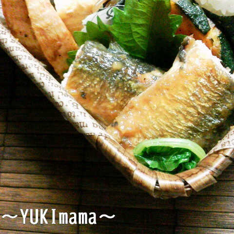 秋刀魚のガーリックソテー甘味噌ソース煮の画像