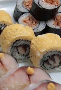 しめ鯖と新生姜の巻き寿司