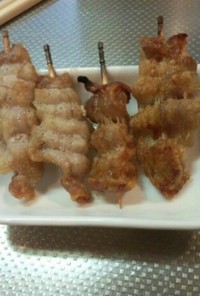 豚バラ肉のミニ串焼き