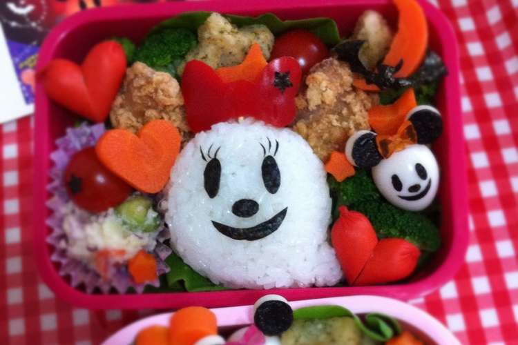 ハロウィンオバケミニー弁当 キャラ弁 レシピ 作り方 By Erial クックパッド