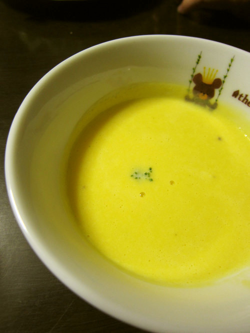 簡単！カボチャのスープ、塩麹入り。の画像