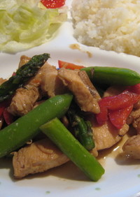 鶏胸と野菜の炒め物ゴードンラムゼイ風