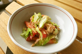 大量のレタスで作り置き!しんなりサラダ