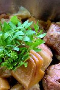 筍と豚肉の煮物