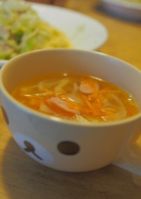 小説の料理再現・根菜コンソメスープ